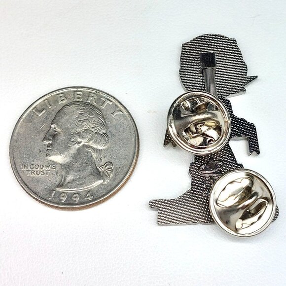 Capcom Mega Man 15th Anniversary Bobblehead Enamel Pin PD Hallmark Double Post - Picture 4 of 6